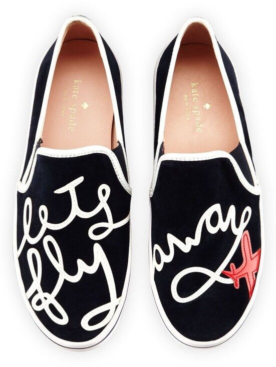 kate spade Shoes - Kate Spade Stefy Let's Fly Away Suede Skate Sneaker